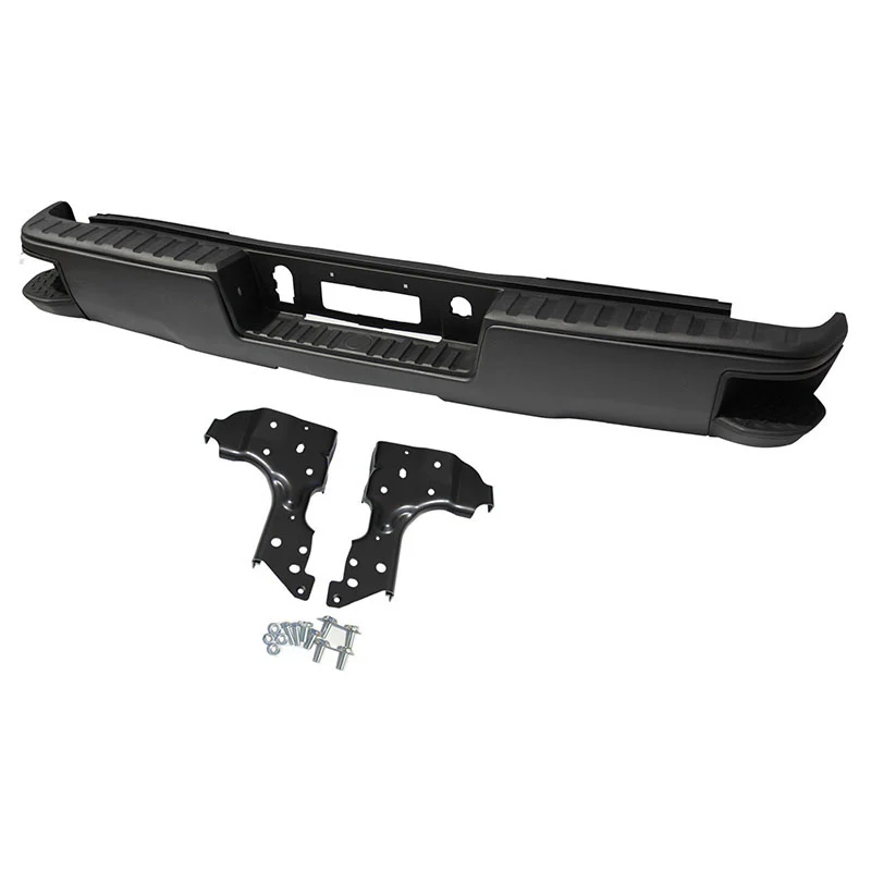 New Rear Bumper Black Option VJC Corner Step fits 2014-2019 Chevrolet Silverado GMC Sierra 1500 GM1103177