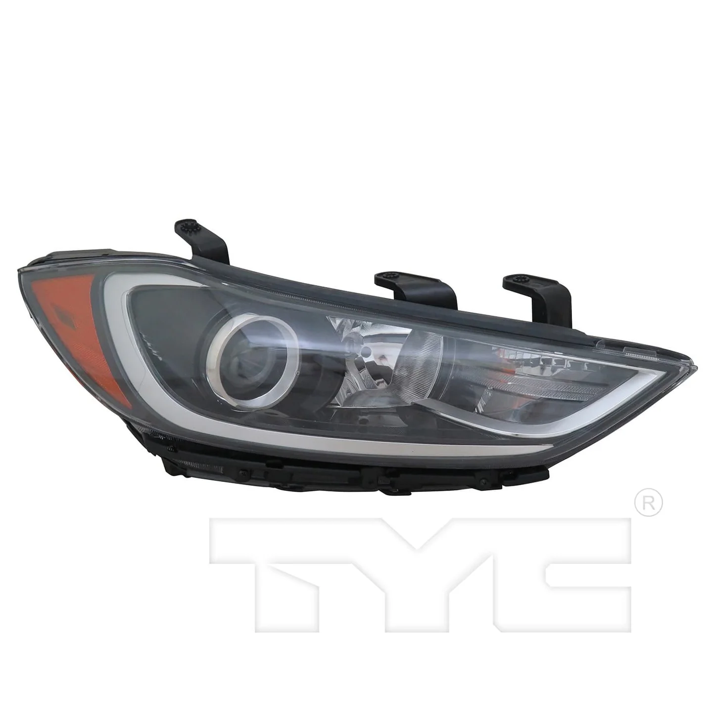 New RH Passenger Headlight Halogen with LED fits 2017-2018 Hyundai Elantra 92102F2050 92102F3010 HY2503210