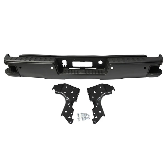 2014-2019 Chevrolet Silverado GMC Sierra 1500 New Rear Bumper Paint to Match Corner Step Park Assist GM1103179