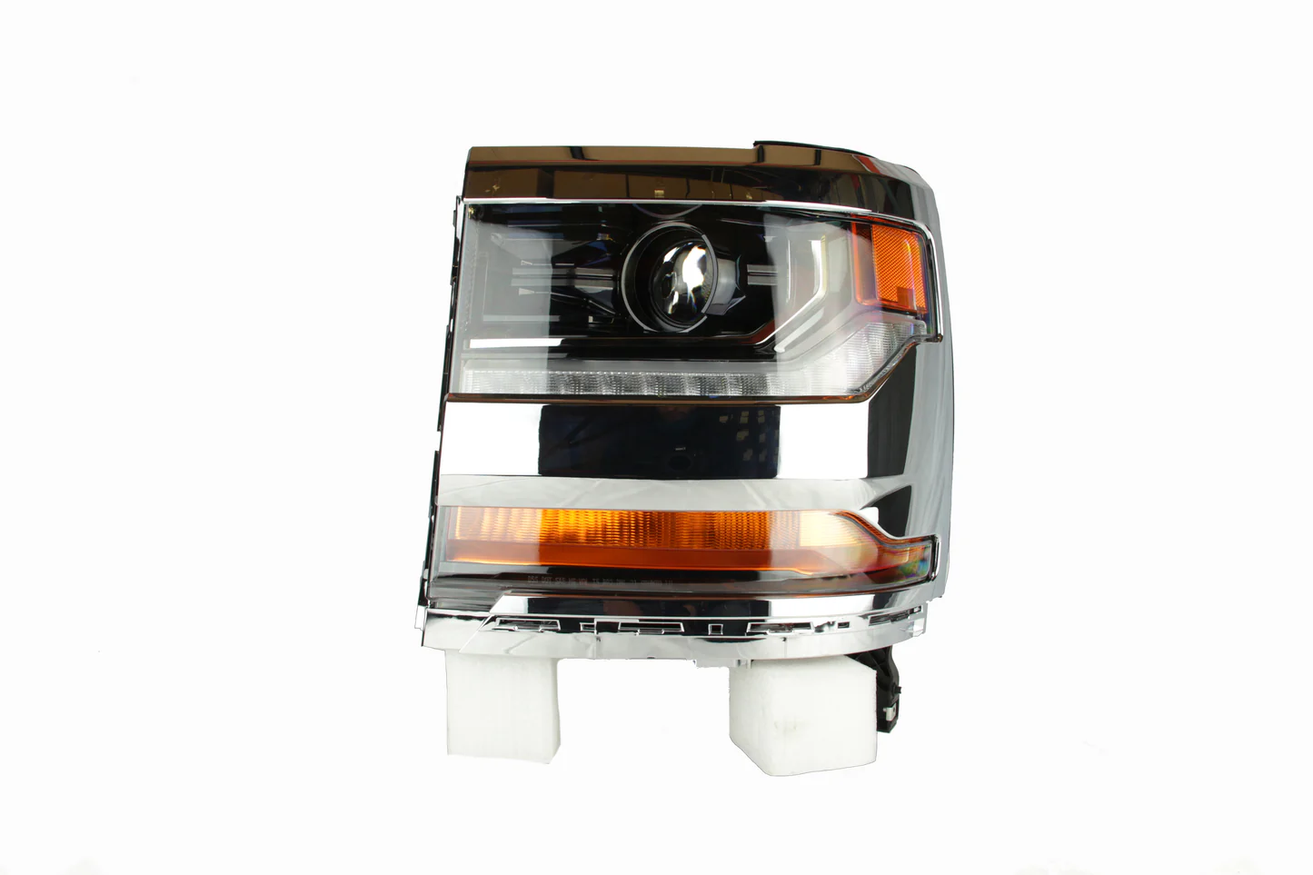 New LH Chrome Bezel HID Headlights fits 2016-2019 Chevrolet Silverado 1500 GM2502445 84181562 84388723